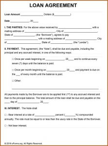 Loan Agreement Templates