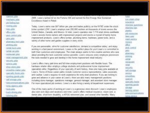 Lowe's Job Application Online