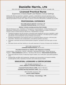 Lpn Resume Template