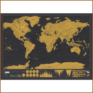 Luckies Scratch Map Poster