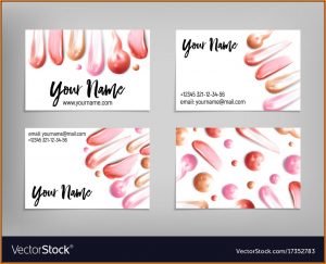 Makeup Artist Business Card Template