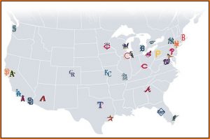 Map Of All Major League Baseball Stadiums