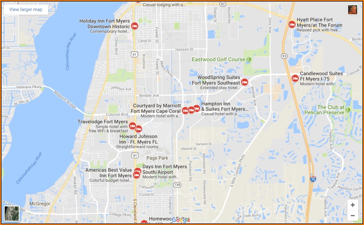Map Of Fort Myers Beach Hotels