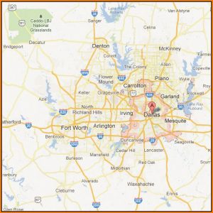 Map Of Greater Dallas Area