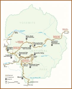 Map Yosemite National Park