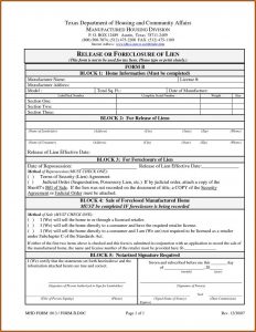 Mechanic Lien Form Texas