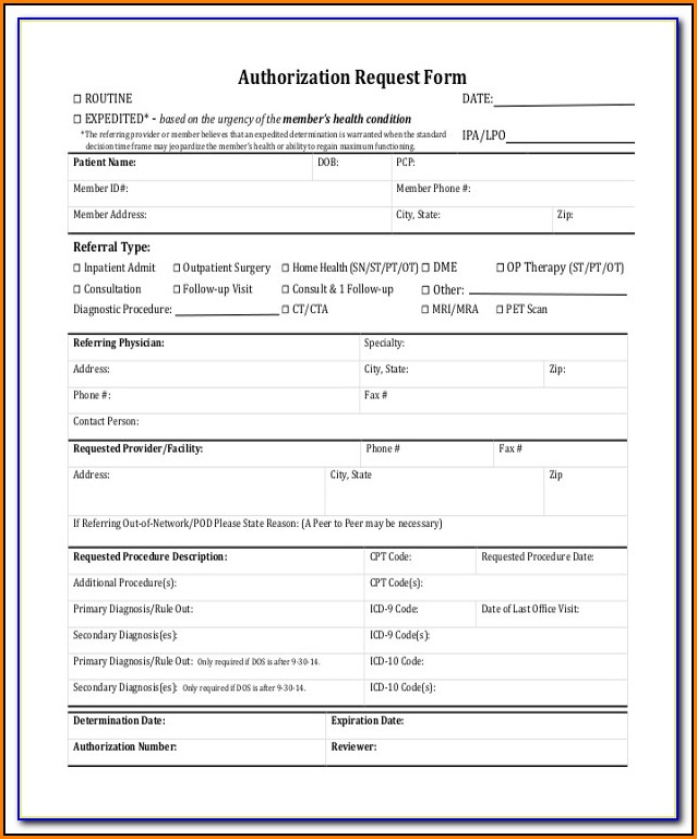Medco Prior Authorization Form For Medication