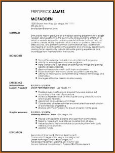 Medical Assistant Resume Builder