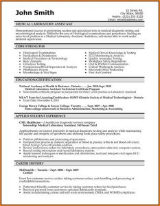 Medical Resume Template Free