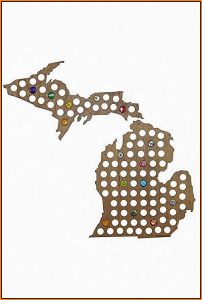 Michigan Beer Cap Map