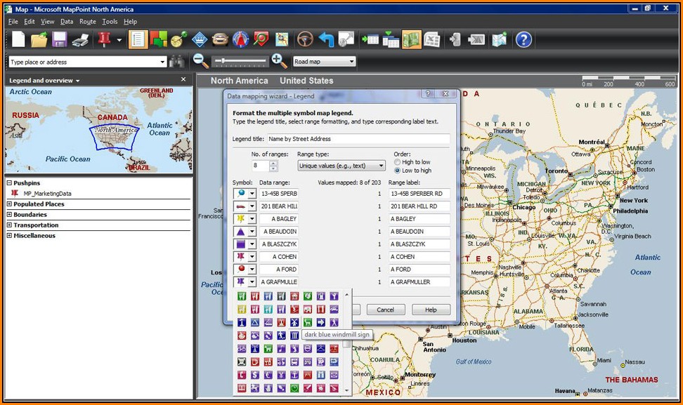 Microsoft Mappoint 2010