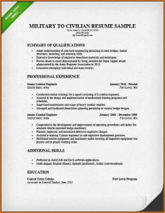 Military To Civilian Resume Builder