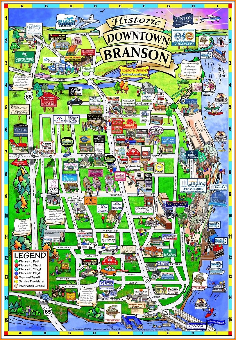 Missouri Map Branson