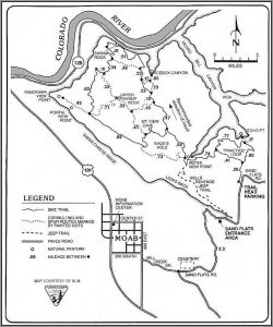 Moab Utah Trail Map