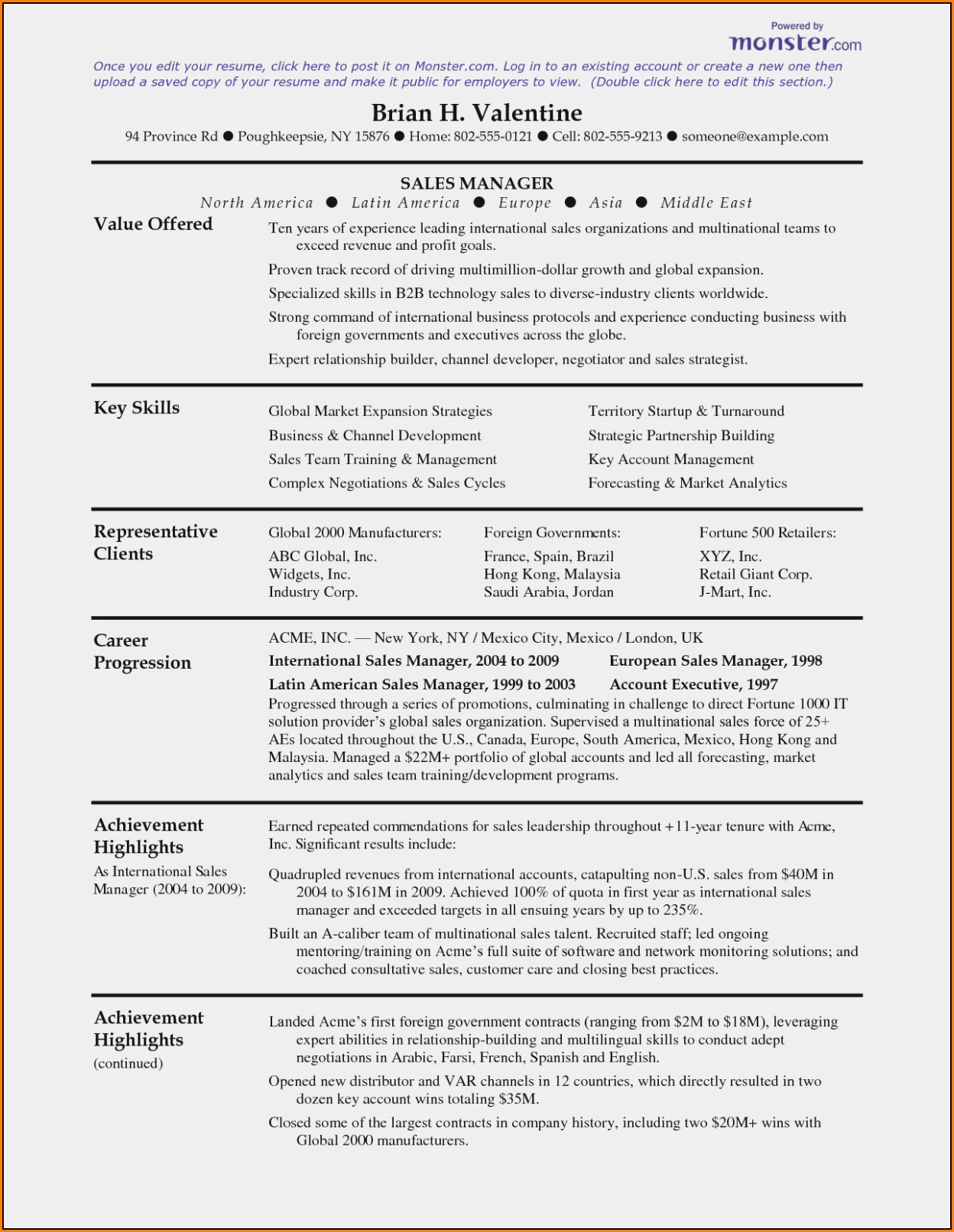 Monster Resume Services