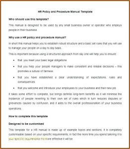 Nonprofit Policy And Procedure Manual Template