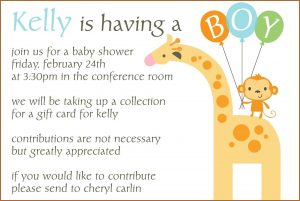 Office Baby Shower Invitation Template
