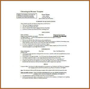 One Page Resume Template Word Free Download