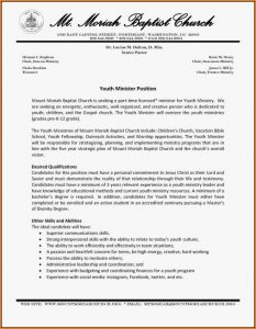 Pastor Resume Template