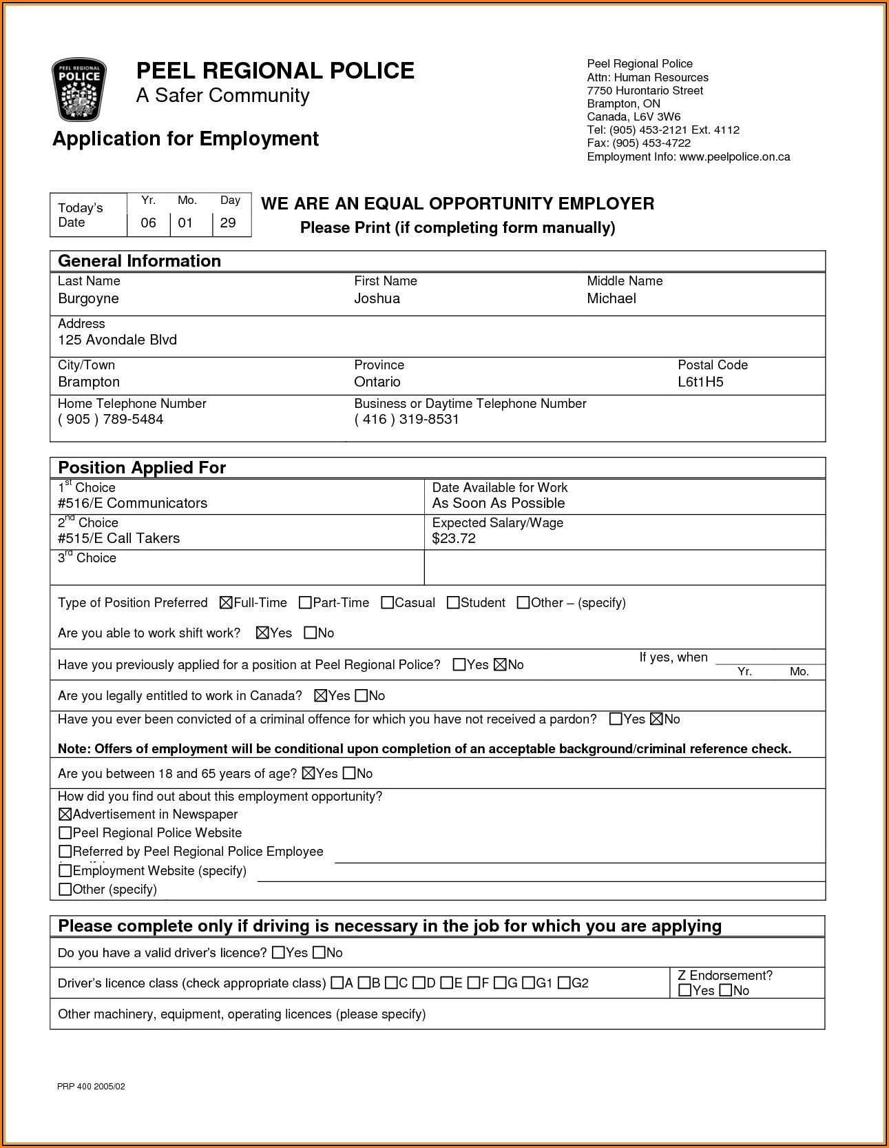 Payless Shoes Job Application Form Canada