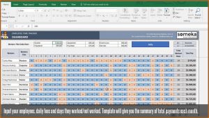Payroll Template Excel Free Download