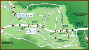 Pigeon Forge Hotel Map