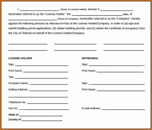 Power Of Attorney Forms Free Download