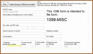Printable 1096 Form 2016