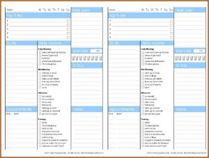 Printable Adhd Daily Planner Template