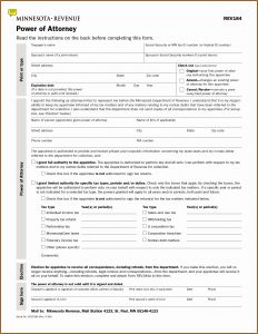 Printable Durable Power Of Attorney Form Minnesota