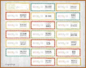 Printable Love Coupons For Him Template