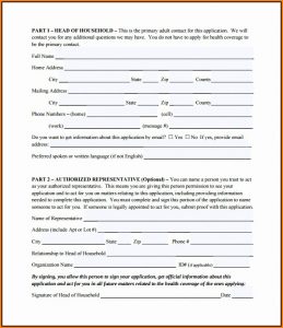 Printable Medicare Application Form