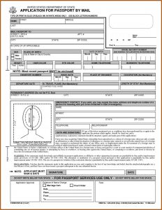 Printable Passport Renewal Form Ds 82
