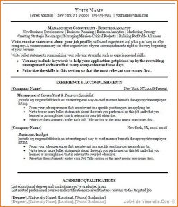 Professional Resumes Templates Free