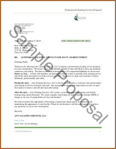 Proposal For Services Template Free