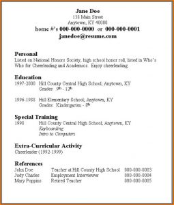 Quick Resume Builder