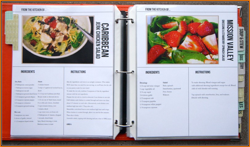 Recipe Cookbook Template