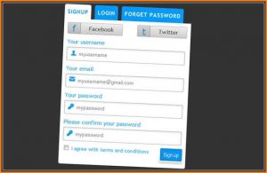 Registration Form Template Free Download In Html