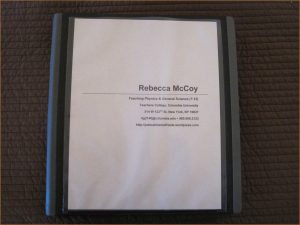 Resume Binder Portfolio