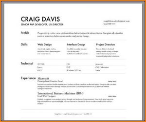 Resume Builder Template Free