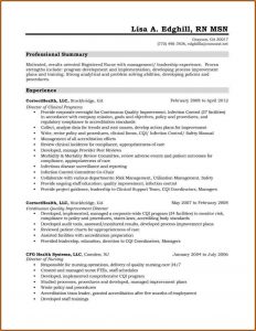 Resume For Registered Nurse Canada