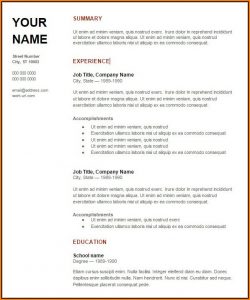Resume Samples Doc Download