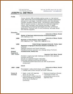 Resumes On Microsoft Word