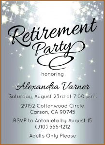Retirement Invitation Template Word