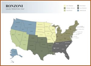 Sales Territory Map Template