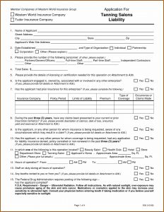 Salon Job Application Template