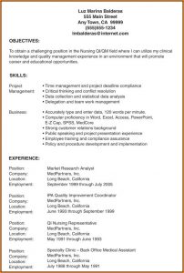 Sample Resume For Lvn