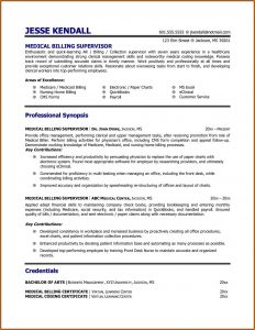 Sample Resume For Medical Billing Specialist