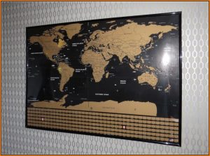 Scratch Map Frame Ideas