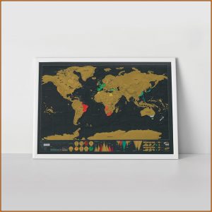 Scratch Map Frame Size